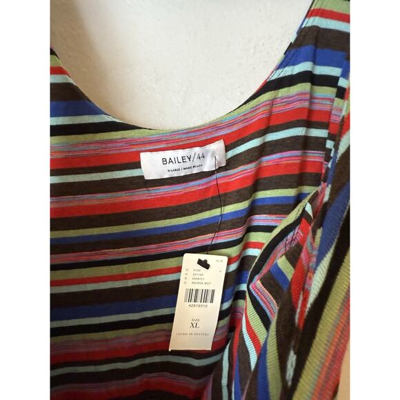 NWT Bailey 44 Anthropologie Striped Luca Maxi Midi Stretch Jersey Dress Size XL - Picture 4 of 5